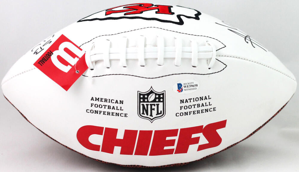 Travis Kelce Signed Wilson Duke Gold NFL Football PSA/DNA Kansas City  Chiefs