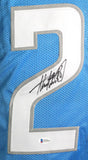 Adrian Peterson Autographed Blue Pro Style Jersey - Beckett W Auth *2