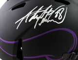 Adrian Peterson Autographed Minnesota Vikings F/S Eclipse Speed Authentic Helmet - Beckett W Auth *Silver