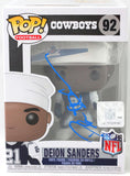 Deion Sanders Autographed Dallas Cowboys Funko Pop Figurine - Beckett W Auth *Up