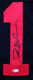 Deion Sanders Autographed Black Pro Style Jersey - Beckett W Auth *1
