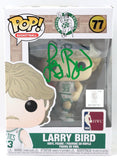 Larry Bird Autographed Boston Celtics Funko Pop Figurine - Beckett W Auth *Green