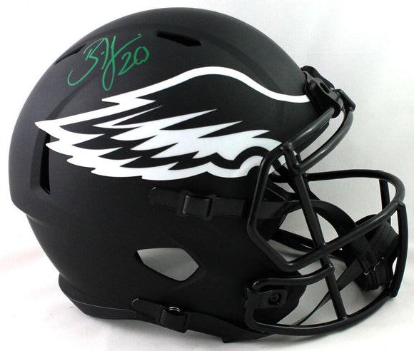 Brian Dawkins Autographed Philadelphia Eagles F/S Eclipse Speed Helmet - JSA W Auth *Green Image 1