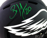 Brian Dawkins Autographed Philadelphia Eagles F/S Eclipse Speed Authentic Helmet - JSA W Auth *Green Image 2