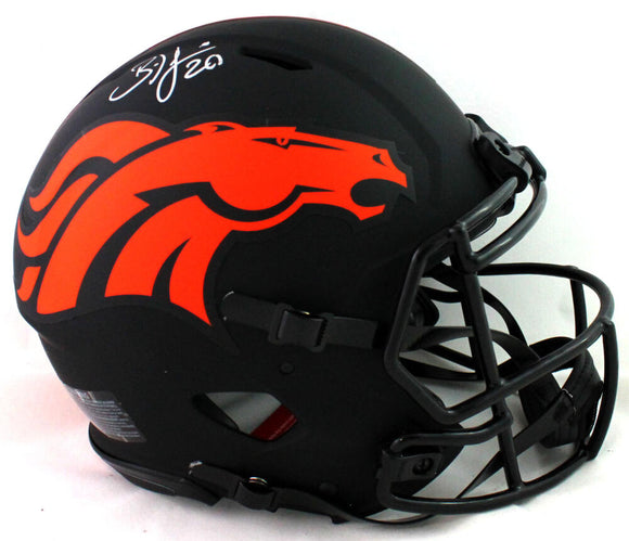 Brian Dawkins Autographed Denver Broncos Eclipse Speed Authentic Helmet - JSA W Auth *Silver Image 1