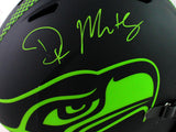 DK Metcalf Autographed Seattle Seahawks F/S Eclipse Authentic Helmet - Beckett W Auth *Green