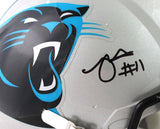 Robby Anderson Autographed Carolina Panthers F/S Speed Authentic Helmet - Beckett W Auth *Black