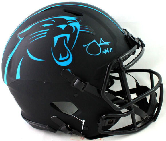Robby Anderson Autographed Carolina Panthers F/S Eclipse Speed Authentic Helmet - Beckett W Auth *Blue