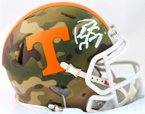 Peyton Manning Autographed Tennessee Volunteers Camo Mini Helmet - Fanatics Auth *White