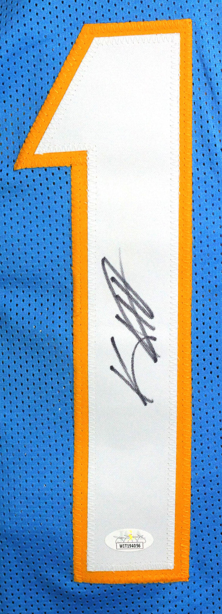 Keenan Allen Signed Custom Powder Blue Football Jersey (JSA)