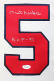 Phil Niekro Autographed Atlanta Braves White Majestic Jersey w/ HOF - JSA W Auth *TM5