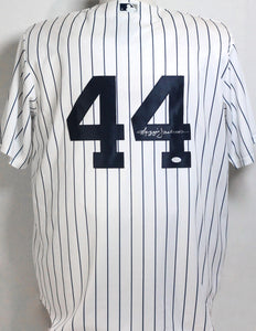 Reggie Jackson New York Yankees Signed NY Yankees Pinstripe Majestic J —  Ultimate Autographs