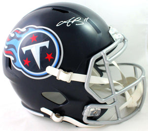 AJ Brown Autographed Tennessee Titans F/S Speed Helmet - Beckett W Auth *White