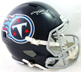 AJ Brown Autographed Tennessee Titans F/S Speed Helmet - Beckett W Auth *White