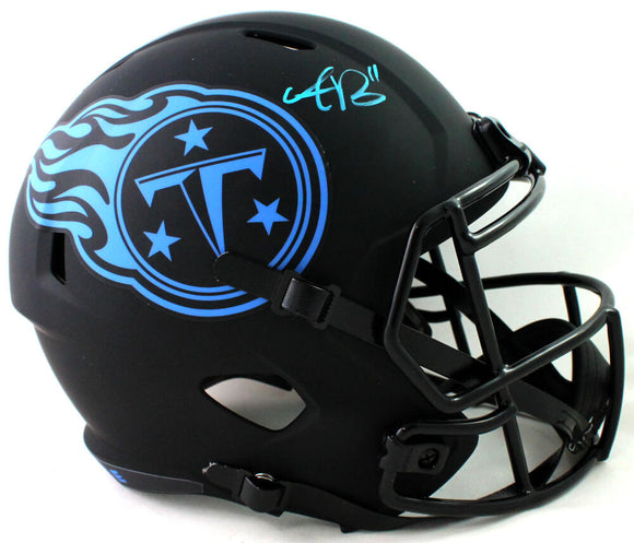 AJ Brown Autographed Tennessee Titans F/S Eclipse Speed Helmet - Beckett W Auth *White Image 1