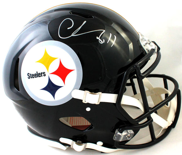 Chase Claypool Autographed Pittsburgh Steelers F/S Speed Authentic Helmet - Beckett W Auth *Silver Image 1