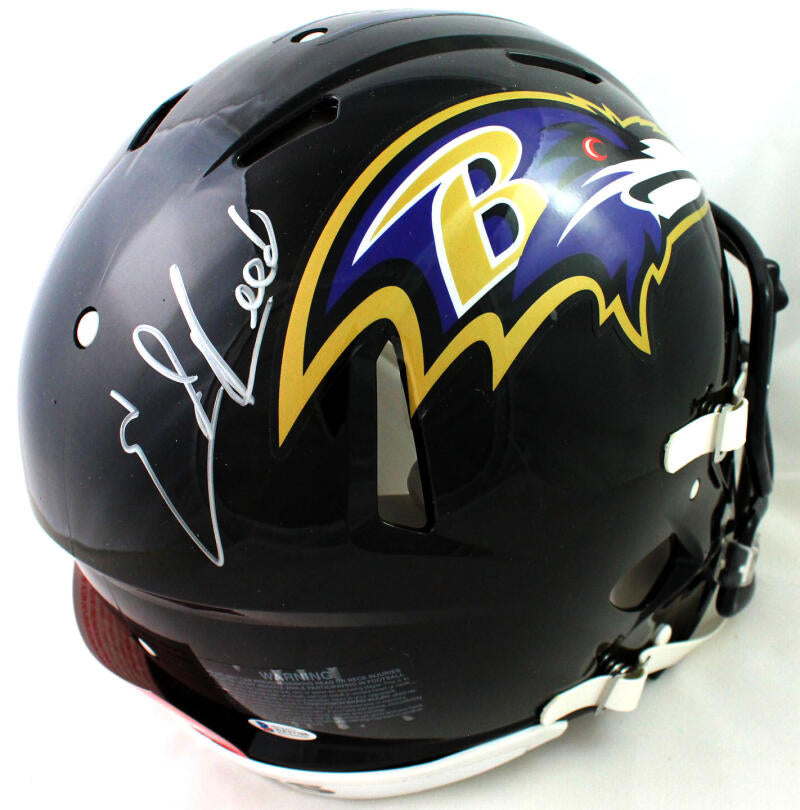 Ed Reed Autographed Baltimore Ravens F/S Speed Authentic Helmet-Becket –  Super Sports Center