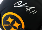 Chase Claypool Autographed Pittsburgh Steelers F/S Eclipse Speed Authentic Helmet - Beckett W Auth *Silver