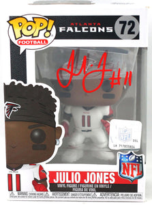 Julio Jones Autographed Atlanta Falcons Funko Pop Figurine - Beckett W Auth *Red
