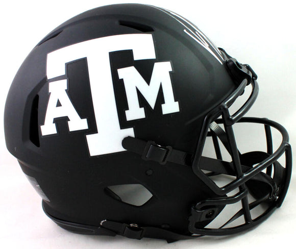 Von Miller Autographed Texas A&M Aggies F/S Eclipse Speed Authentic Helmet - JSA W Auth *Silver