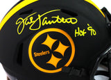 Jack Lambert Signed Steelers Eclipse Mini Helmet With HOF- JSA W *Yellow