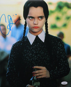 Christina Ricci Autographed 11x14 Photo Addams Family Movie Close Up - JSA Auth *Blue