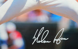 Nolan Ryan Autographed Houston Astros 16X20 HM Pitching Horz Photo- AIV Hologram /Ryan Holo Auth *White