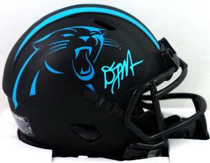 DJ Moore Autographed Carolina Panthers Eclipse Speed Mini Helmet - Beckett *Blue Image 1