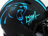 DJ Moore Autographed Carolina Panthers Eclipse Speed Mini Helmet - Beckett *Blue Image 2