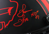 Kelly/Reed/Thomas Autographed Buffalo Bills F/S Eclipse Authentic Helmet w/ HOF- JSA W *Red