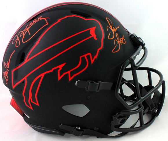 Kelly/Reed/Thomas Signed Bills F/S Eclipse Authentic Helmet- JSA W *Reed Top
