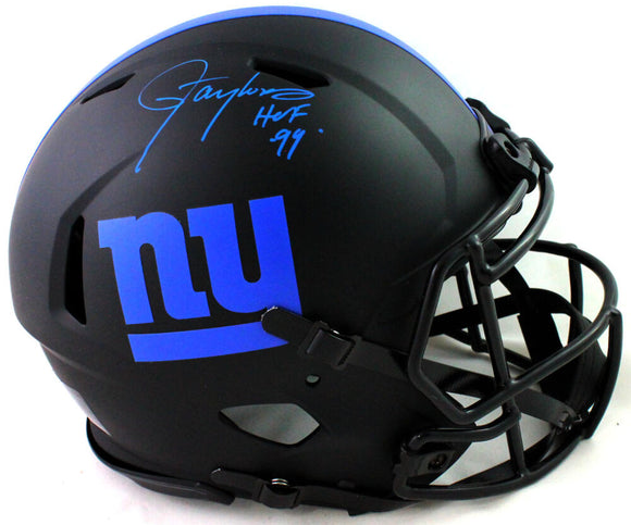 Lawrence Taylor Autographed New York Giants F/S Eclipse Speed Authentic Helmet w/HOF - Beckett W Auth *Blue