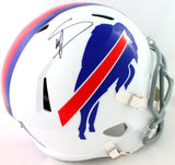 Stefon Diggs Autographed Buffalo Bills Full Size Speed Helmet - Beckett Witness *Black