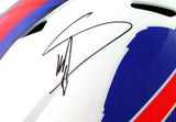 Stefon Diggs Autographed Buffalo Bills Full Size Speed Helmet - Beckett Witness *Black