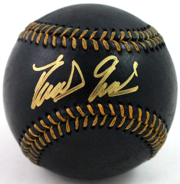 Domingo German Autographed Rawlings Black OML Baseball - JSA W Auth
