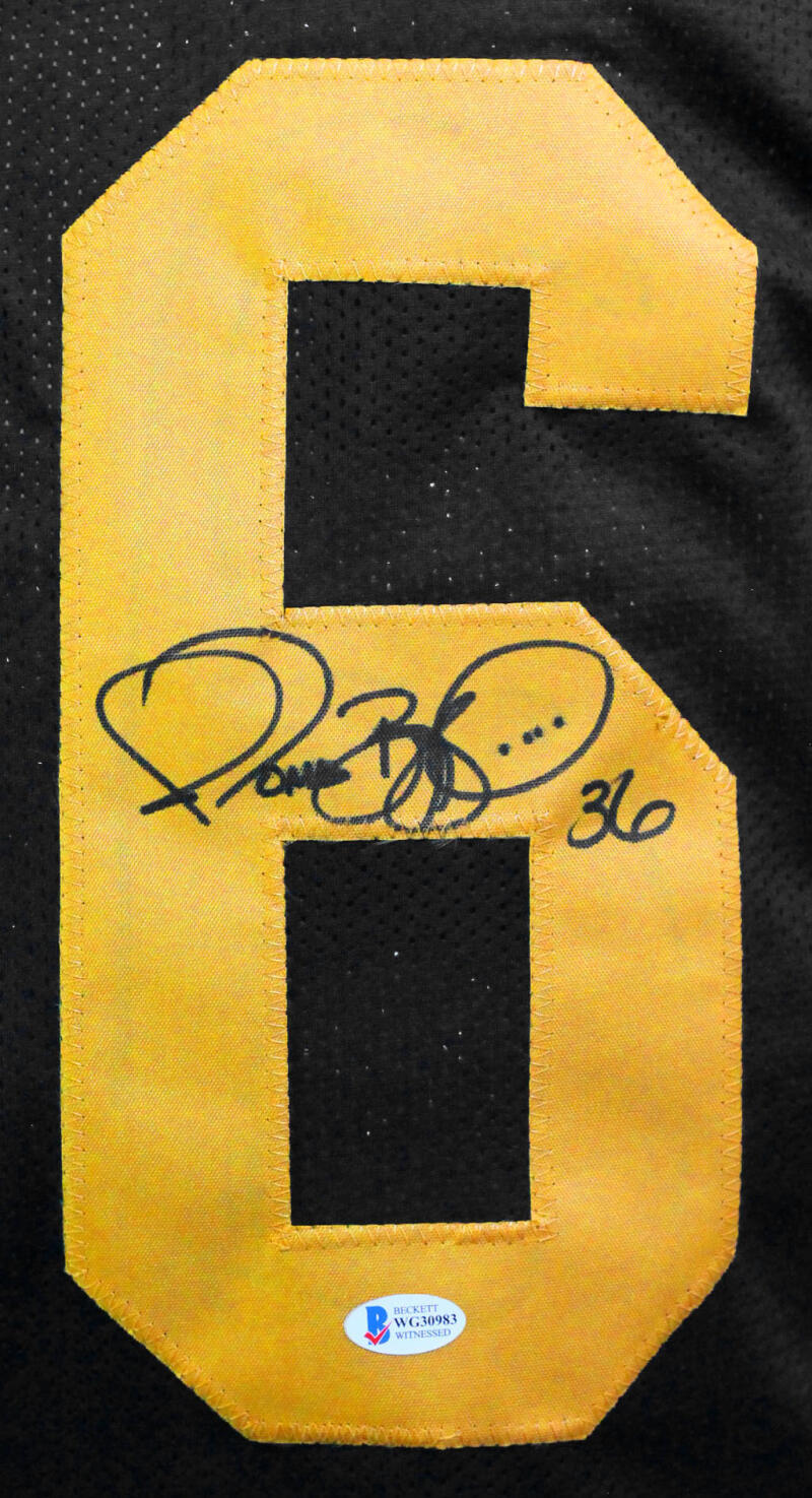 Jerome Bettis Autographed SIGNED Jersey - Beckett Authentic - Black