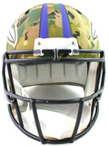 Ray Lewis Autographed Baltimore Ravens Full Size Camo Helmet - Beckett Witness *White