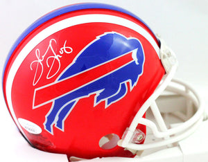 Thurman Thomas Autographed Buffalo Bills 87-01 TB Mini Helmet- JSA Witnessed *W