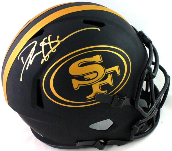 Deion Sanders Signed San Francisco 49ers F/S Eclipse Helmet- Beckett W *Gold Image 1
