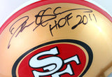 Deion Sanders Signed SF 49ers Full Size Authentic Helmet w/ HOF- Beckett W *Blk