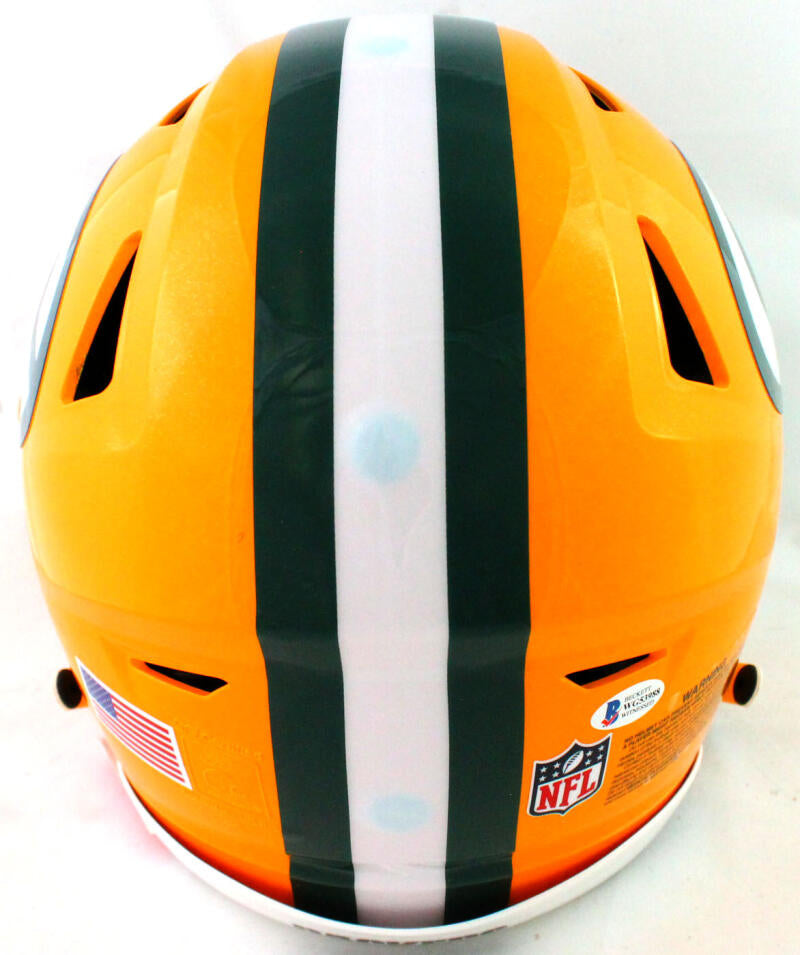 Davante Adams Autographed Green Bay Packers Yellow Full Size