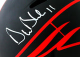 Drew Bledsoe Autographed New England Patriots F/S Eclipse Speed Helmet - Beckett *White