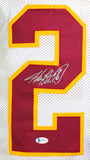 Adrian Peterson Autographed White Pro Style Jersey- Beckett Authentication *2
