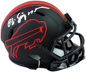 OJ Simpson Autographed Buffalo Bills Eclipse Mini Helmet- JSA W Auth *Silver