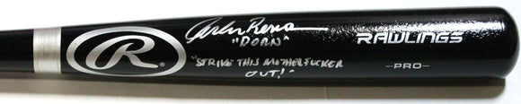 Corbin Bernsen Autographed Black Rawlings Pro Baseball Bat W/ Insc- JSA W *Silver