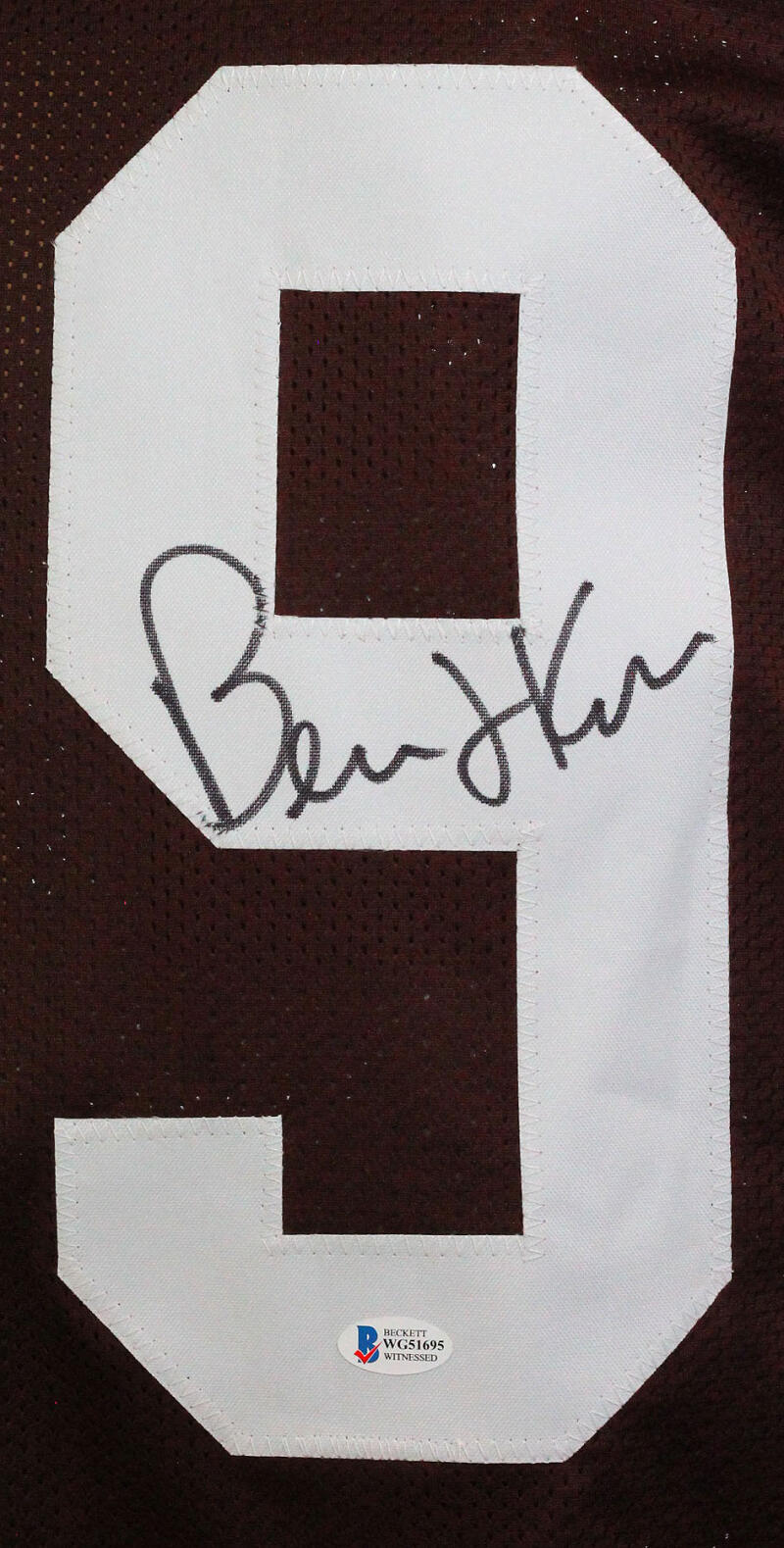 The Jersey Source Bernie Kosar Autographed Brown Pro Style Jersey - Beckett Witness *Black