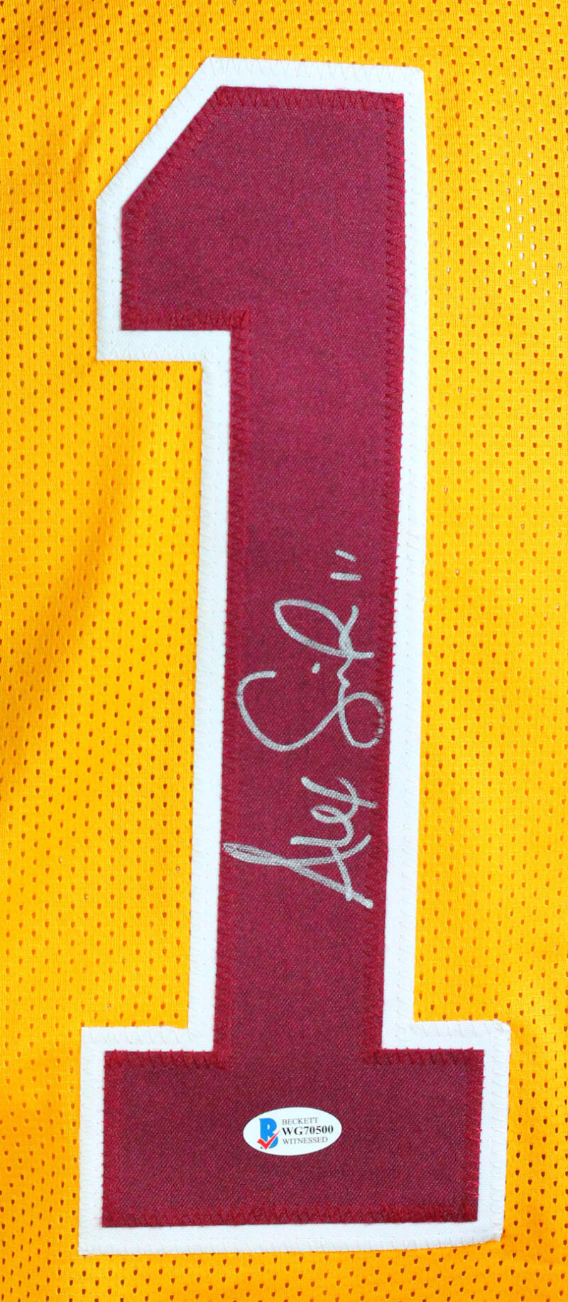 Alex Smith Authentic Signed Maroon Pro Style Jersey Autographed