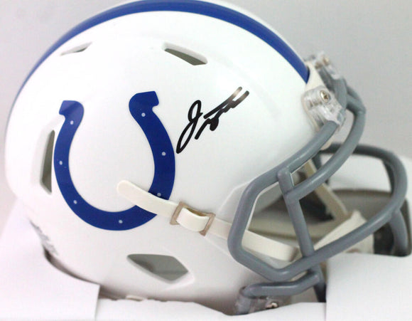 Jonathan Taylor Autographed Indianapolis Colts Speed Mini Helmet- Fanatics