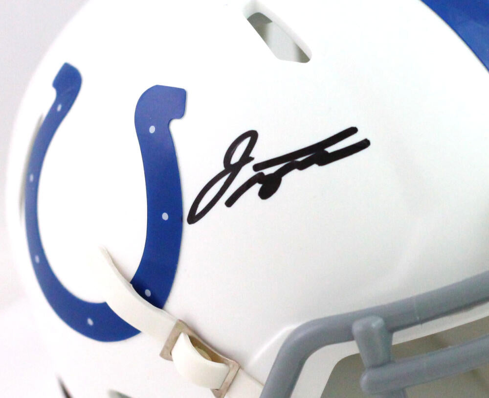 Jonathan Taylor Autographed Indianapolis Colts Chrome Mini Football Helmet  - Fanatics