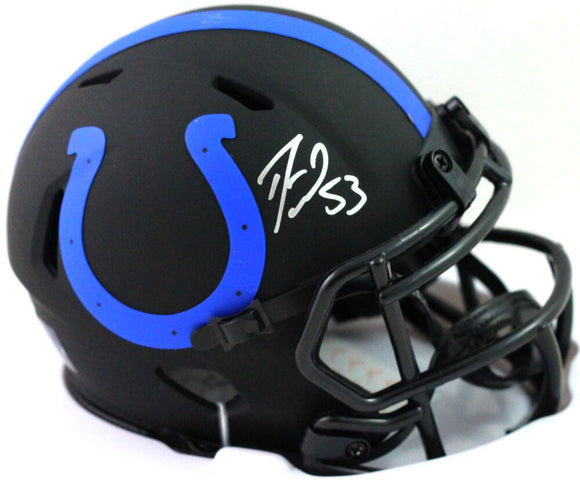 Darius Leonard Autographed Signed Colts Authentic Eclipse Speed F/S Helmet-  Beckett WSilver